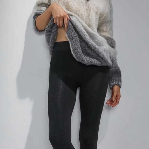 Anthropologie “Lemon” fur lined leggings - Picture 2 of 3